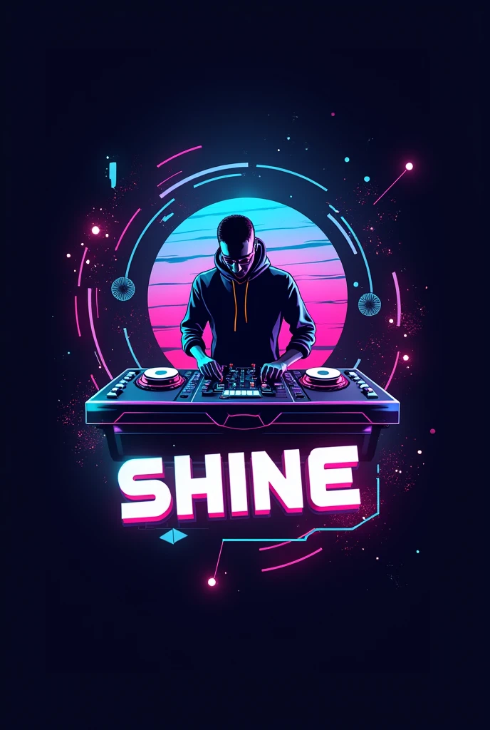 3d logo dj minor shine dj style