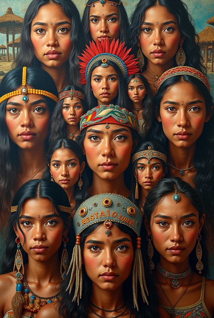Collage of indigenous faces
