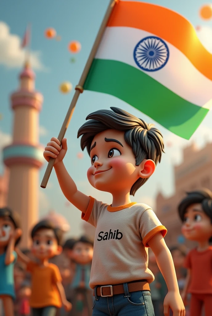 A name Indian flag full boy