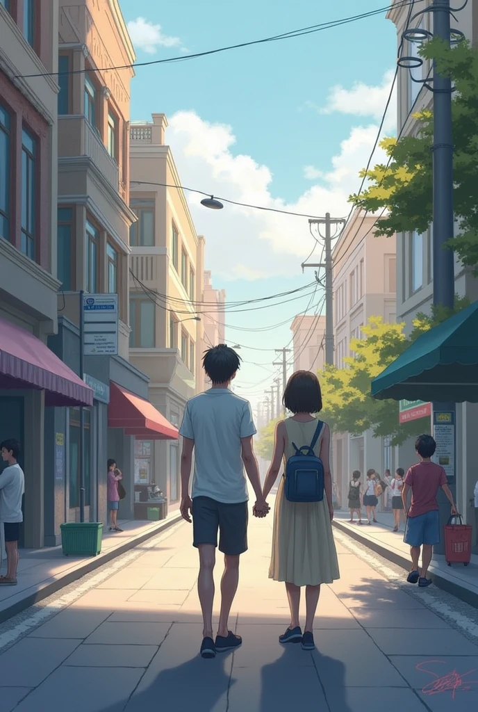 My heart is so calm right now Because I feel the meaning of being able to reach this day more than anything There's nothing special Just wearing a little more refined clothes than usual You're so beautiful You're always busy with something and we still don't have many memories But finally we can step out from here The bell of the beginning is now ringing out in this city We walk together, search together, laugh together, vow together Feel together, choose together, cry together, shoulder our burdens together, embrace together, get lost together, build together, wish together On such a day々While drawing this... We two unconsciously became similar, our gestures and smiles too. The life that is born there is more precious than anything. The time will come when these two lights collide. It's not all beautiful, so I decided to overcome everything with you. I will never forget the sound of the bell that marked the beginning. We walk together, we search together, we laugh together, we swear together, we feel together, we choose together, we cry together, we shoulder our burdens together, we embrace together, we get lost together, we build together, we wish together. On that day,々While drawing this... It was fate called coincidence, and because of this encounter, those casual moments, from today onwards, become irreplaceable moments. Walk together, search together, laugh together, vow together, feel together, choose together, cry together, carry together, embrace together, get lost together, build together, wish together. On such a day, a small happiness will shine down on you softly like sunlight filtering through the trees.々While drawing... Every day, every time