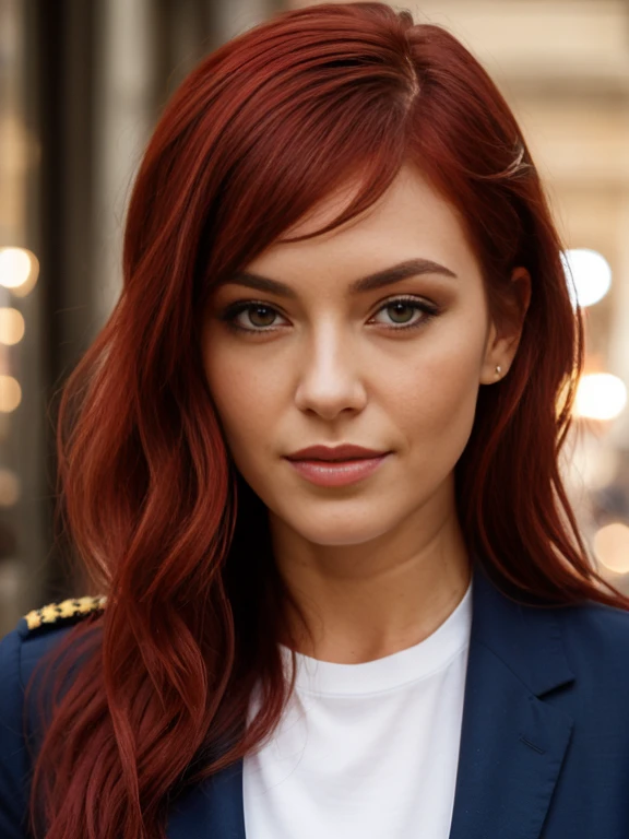 beautiful woman, 30 years, bright red hair. (General plan), (I&#39;m walking down a deserted street), (to walk), short hair, detailed skin with spots, abdomen, photo realist, photo, (perfect waist), First job, realist, Realism, rendering, high contrast, Digital art, тенденция realistичной фотографии в Artstation 8k HD, realistичная, high definition, detailed, detailed, skin texture, hiper detailed, textura de pele realist, (background, in a historical city, Ancient city), better quality, сверхa high resolution, (photorrealist: 1.4),, a high resolution, detailed, photo crua, spicy, Lee Jeffries Nikon D850 Film 4 Kodak Portra 400 F1 Camera.6 насыщенных цветов линзы Гиперrealistичная текстура Драматическое освещение Тенденция Unrealengine на ArtStation Cinestill 800,