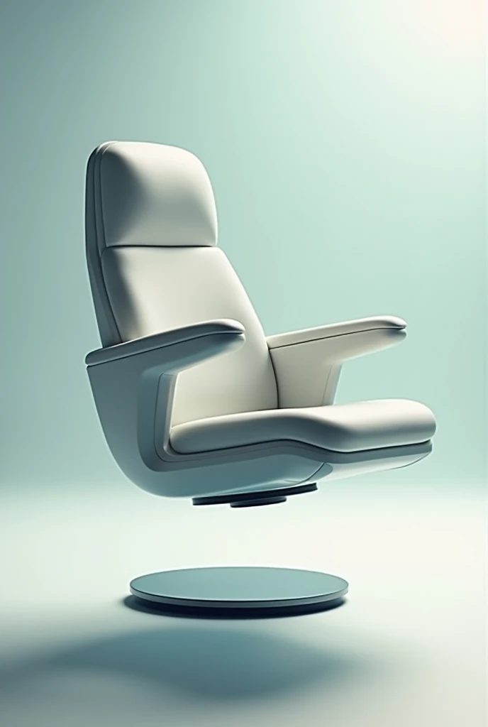 Floating chair with magnetic plate, with armrests , footrest and a pad , without support that connects to the dream