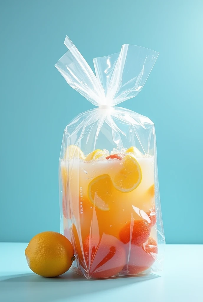 Transparent Wrapped cold drinks package 