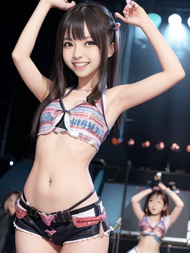 ((Highest quality)), ((masterpiece)), (detailed), (realistic, photo-realistic), ((crowd)), (a beautiful 20 years old Japanese idol woman on idol stage raped with multiple man), (colorful sexy micro bikini), (cleavage, collarbone, public indecency, outdoor), (messy hair:1.3), (ecstasy:1.2), (slut:1.2), (vulgarity:1.3), (fucked silly:1.2), (steam:1.1), (Wet:0.9), (sweat:1.1), wince, (orgasm:1.2), (panicking:1.0), (flowing sweat:1.1), full body, cum on body, trembling,