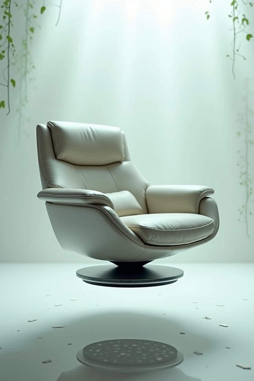 Floating chair with magnetic plate, with armrests , footrest and a pad , without support that connects to the dream 
