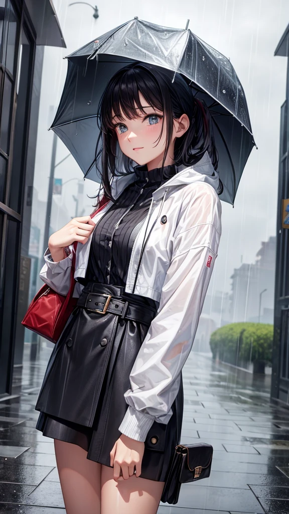 In the rain