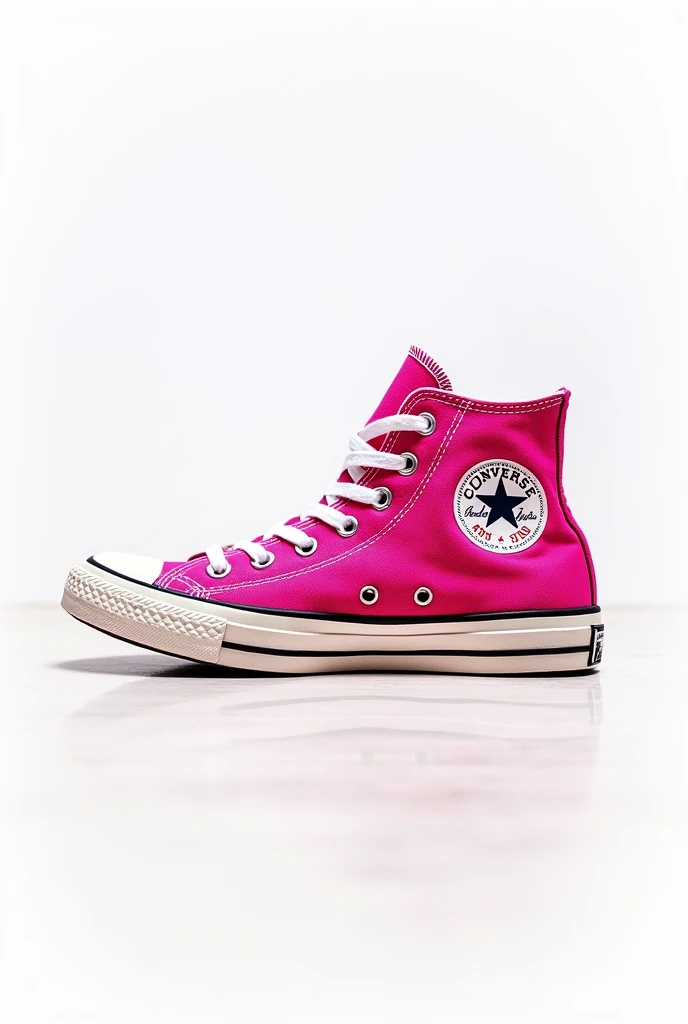 Original and crazy pink converses that don't exist with a white background