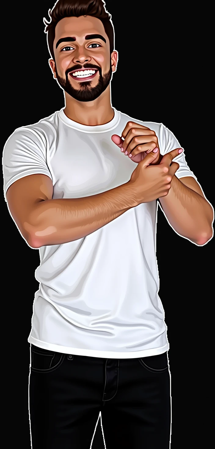 Transform into a Disney character with orange shirt pixels 
