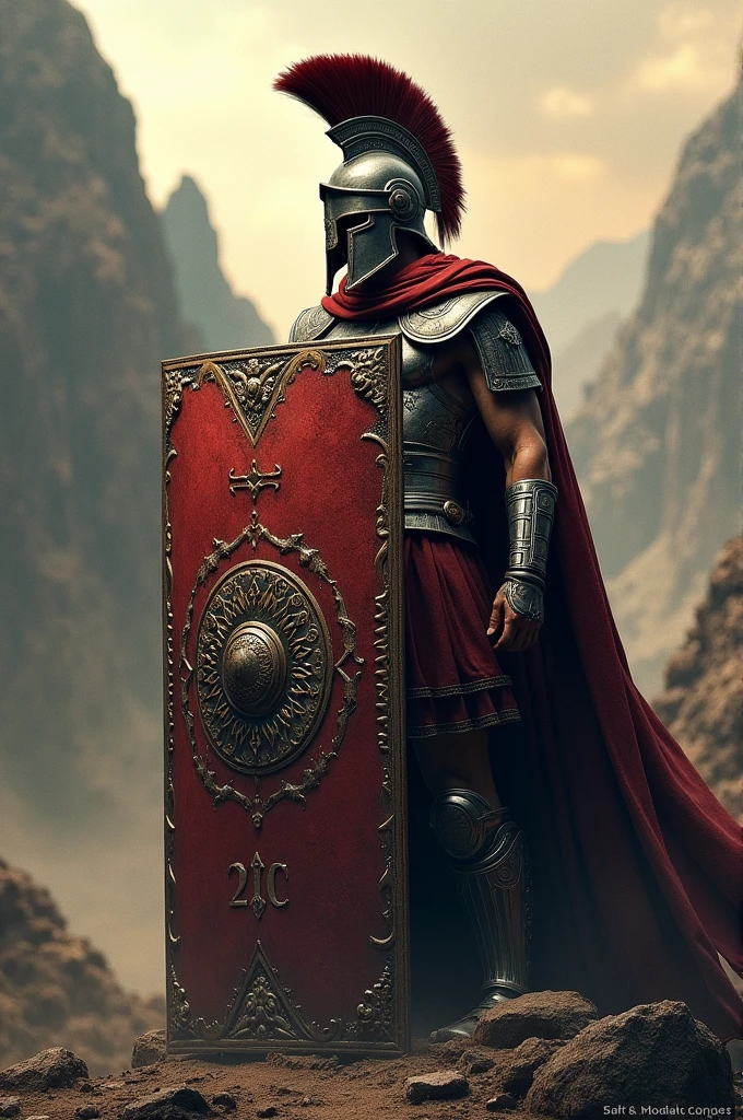 The shield of a team called Spartans