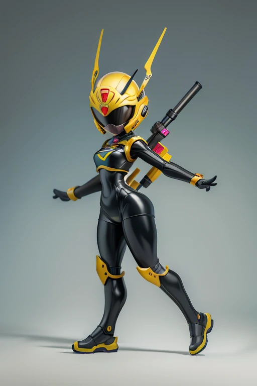 Helmetのデザイン,robot,Android,Primary school students ,Young girl,Simple design,,Pitch Resuit,Sentai Hero,Perfect outfit,Yoga Suit,robotジョイント,Plug Suit,Spacesuit,Full body illustration,Helmet,Face masks,フルFace masksをかぶっている、,Sentai Hero、front view