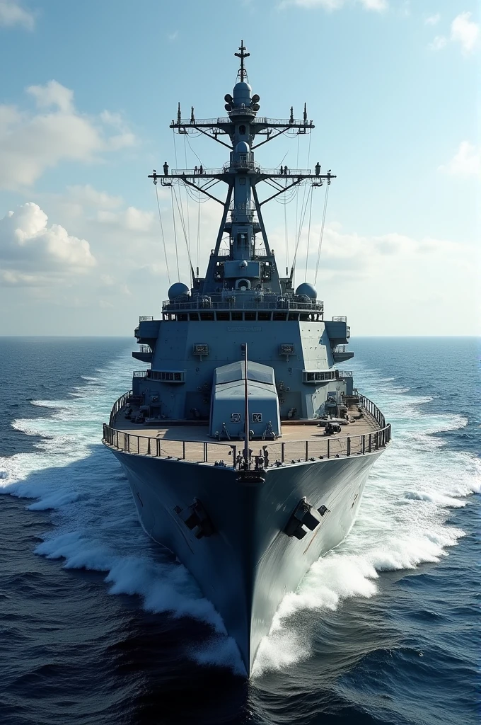External parts of Frigate warship