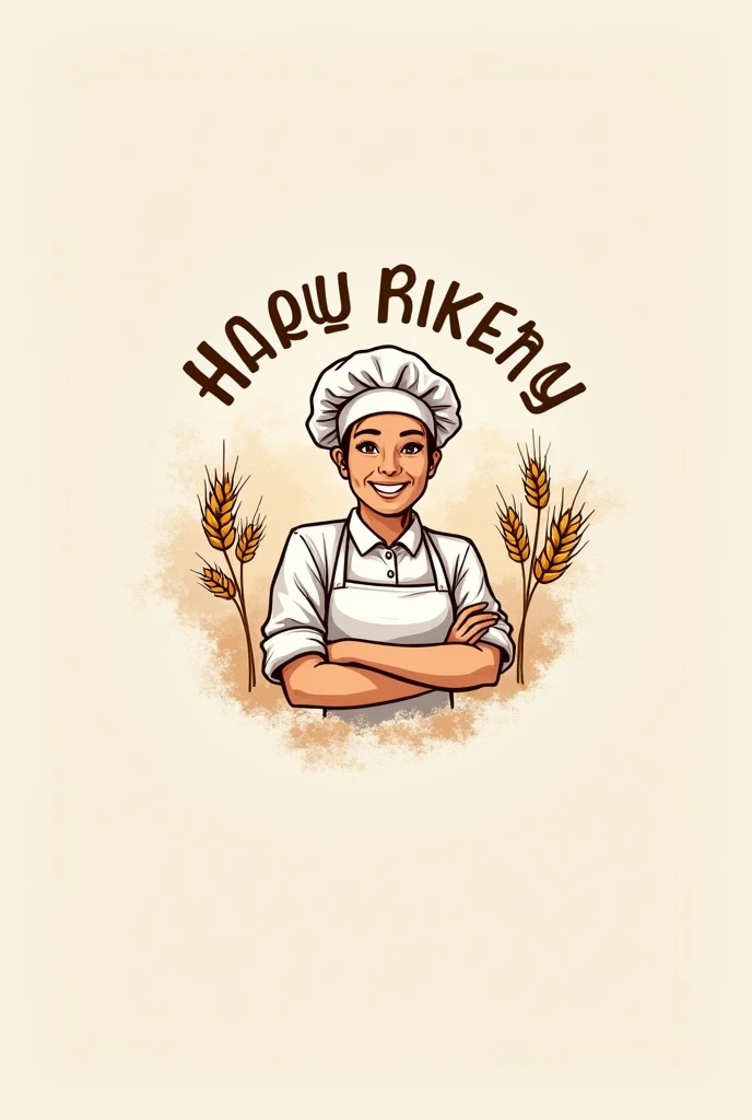 Create an Instagram profile picture for a bakery logo with name
