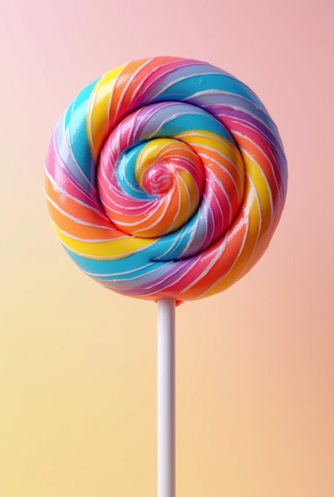 Lollipop candy colorful evenly spaced flat swirls