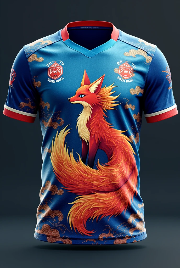 Football shirt of a nine-tailed fox