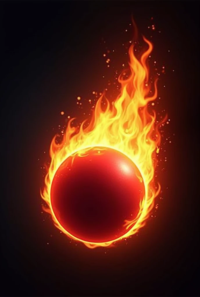 fire pingpong ball logo