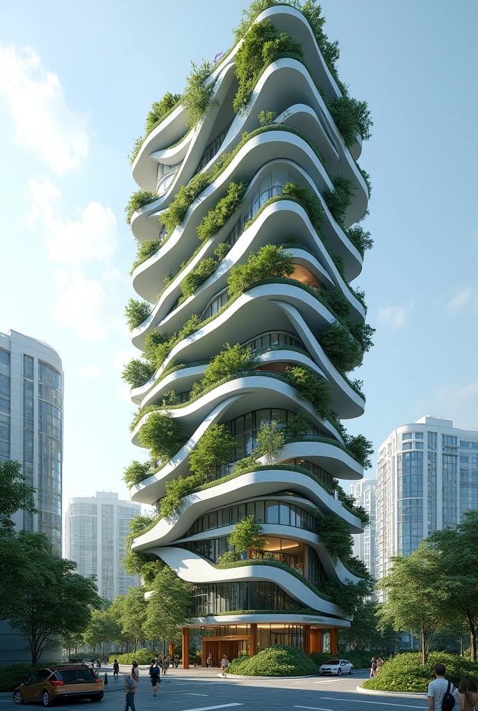 Environmentally friendly high rise building, creative design
