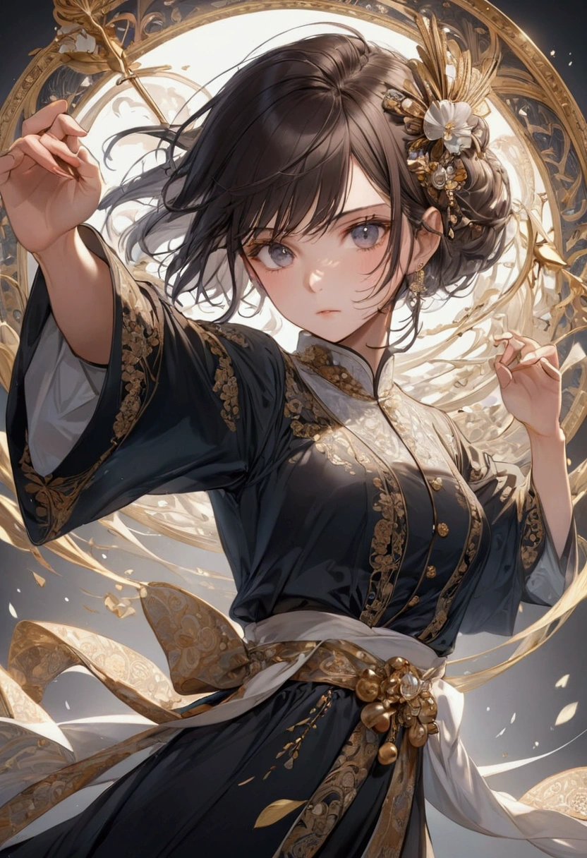 a woman who strikes poses