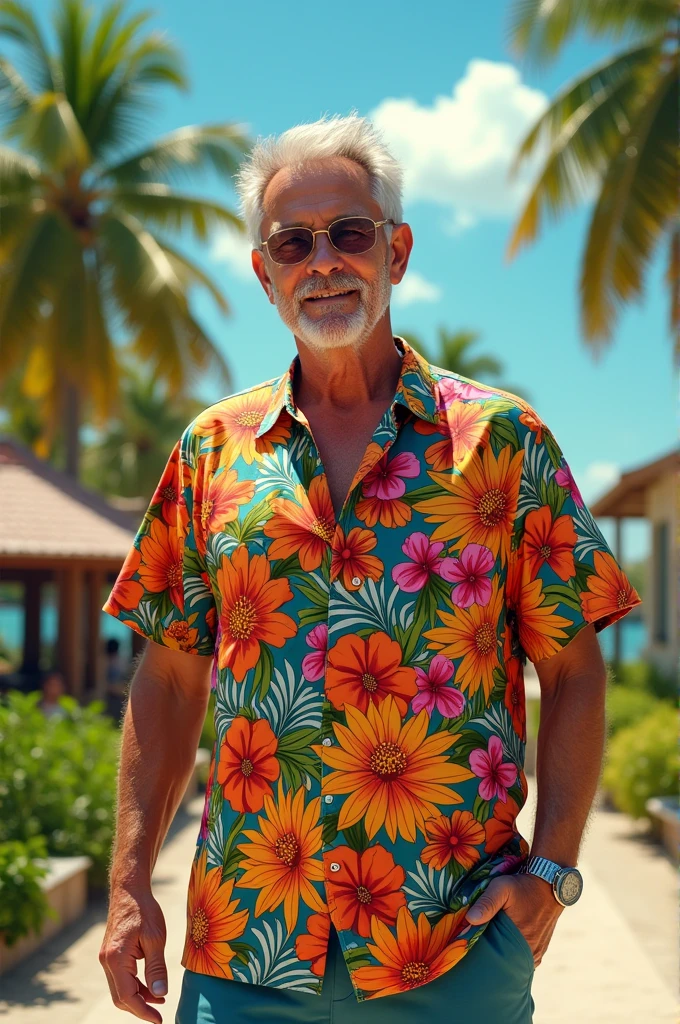 Hawaian shirt with penis on it