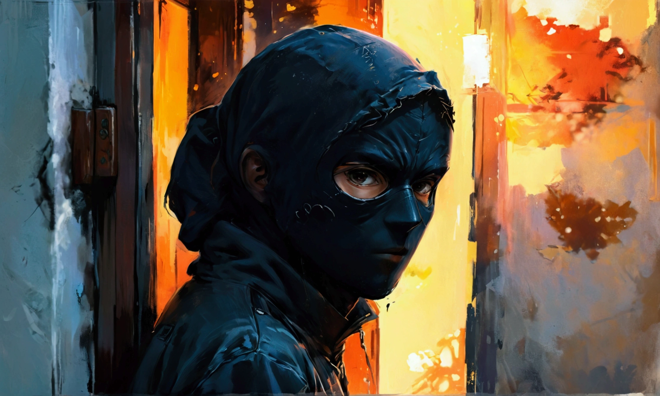 MASKED THIEF,manga style art