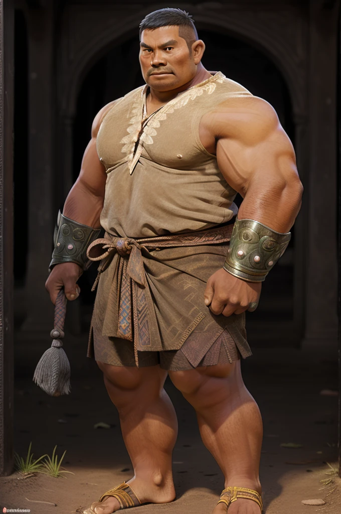 Ancient majapahit warrior,old age,big body