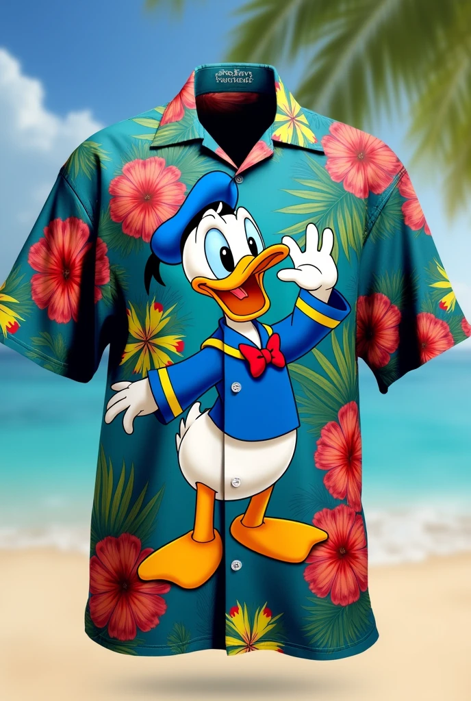 Hawaian shirt with Donald duck