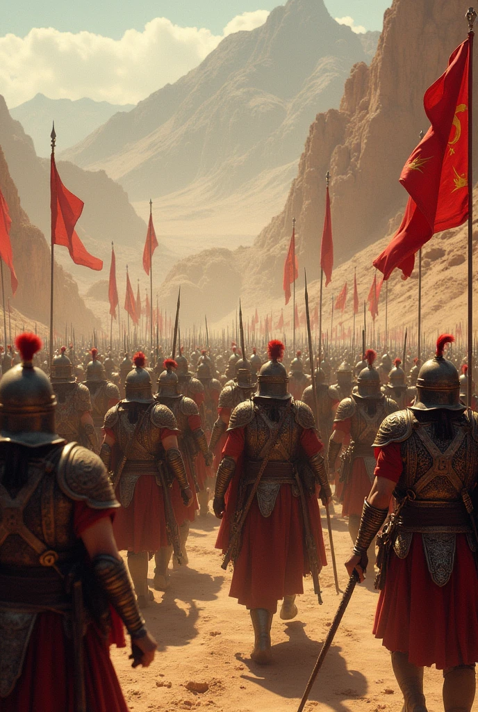 Persia empire army emission  another empire   without flag

