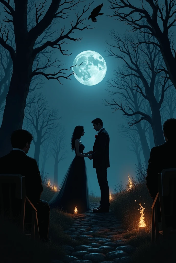 A dark wedding on a dark night