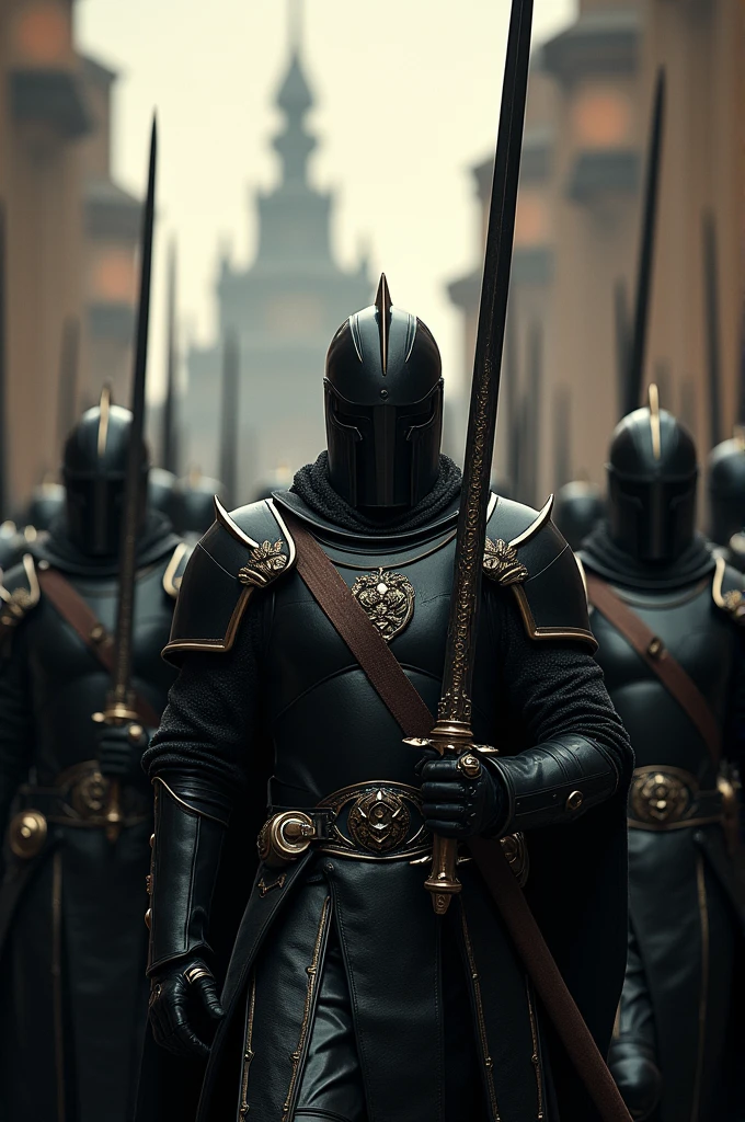 Empire have swords clothes is blacj