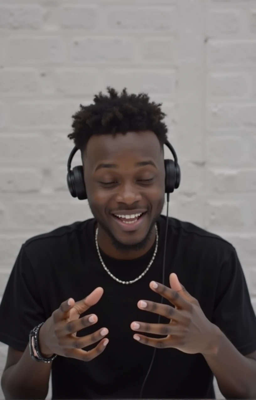 Make him a profile picture for TikTok where he gives tips on artificial intelligence