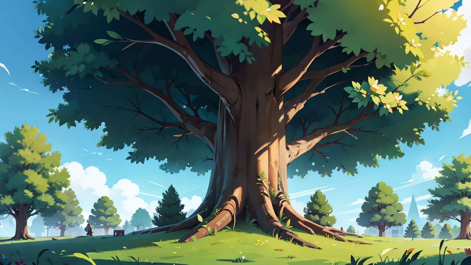 A big tree on campus