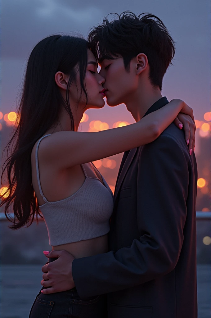 Yuna do itzy beijando o jungkook do bts