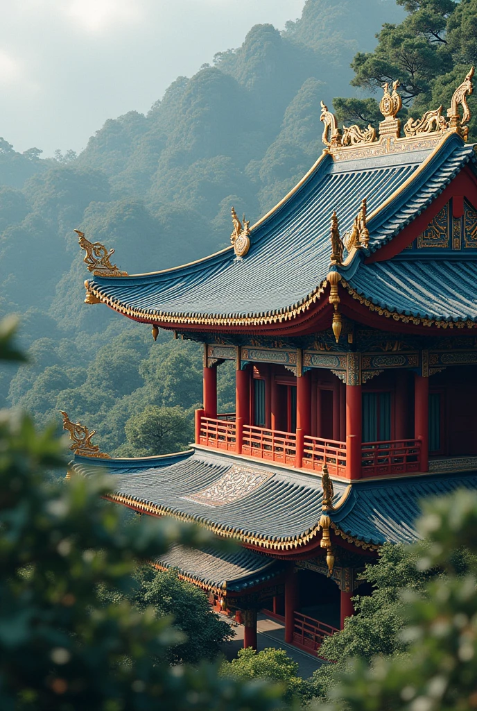 Temple roof pattern