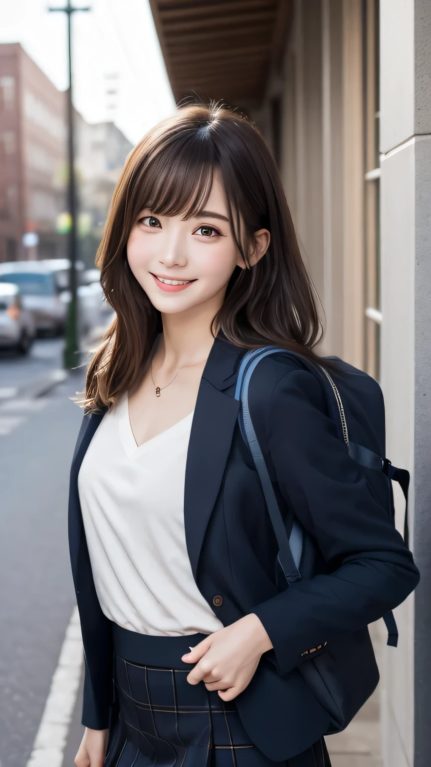 Best image quality (8k, High resolution, masterpiece: 1.2), Very detailed, Random Hairstyles, 26-year-old woman,
Extraordinary beautiful girl、Cute and beautiful face details、(Dealing with the Children_v1:0.008)、
score_9, score_8_upper, score_7_upper,
Confessions Under the Moon ...、night、night、
situation: A 16-year-old girl、I found a strange light in a corner of the city。She knew that this was the gateway that would lead her to an unknown world.、Taking a step despite fear。
clothing: Uniform blazer and skirt、Carrying a backpack on the way home from school。
Camera angle: At a slightly lower angle、Capture the moment when you walk towards the light。
,Active stop temporarily ,
On her side、The thunder danced。
Focus on the upper waist
, Random cute poses ,Big eyes ,Puffy eyes , Heart pupil, blush , Big shy smile , salute