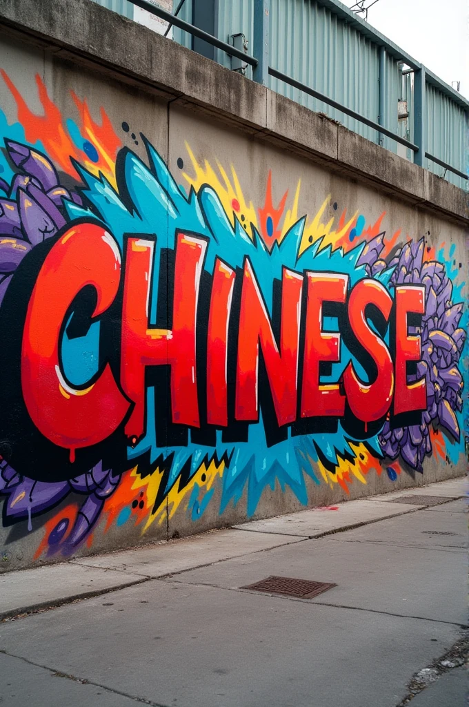 A graffiti that says CHINESE on a train 