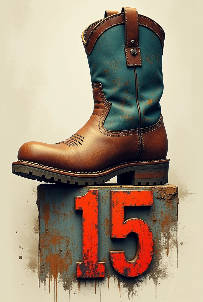 Art calls on the boot with the number 15 underneath