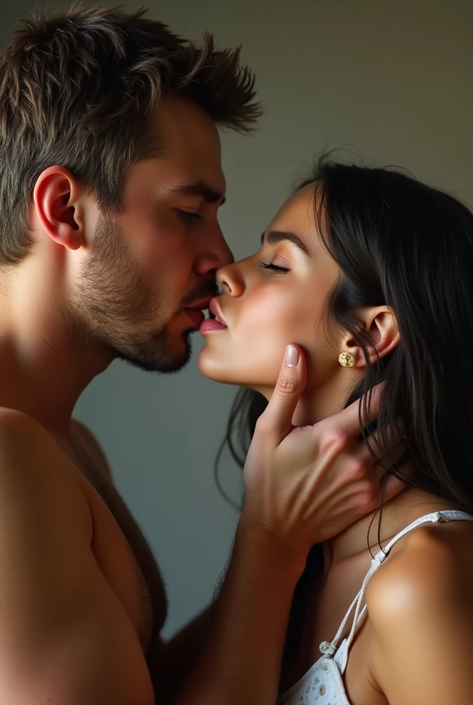A man licking a girls pussy