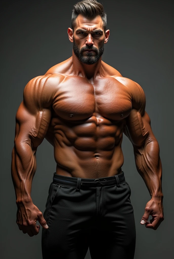 A man with 6'2 height, weight 85 kg, age 39 years old with six packs body