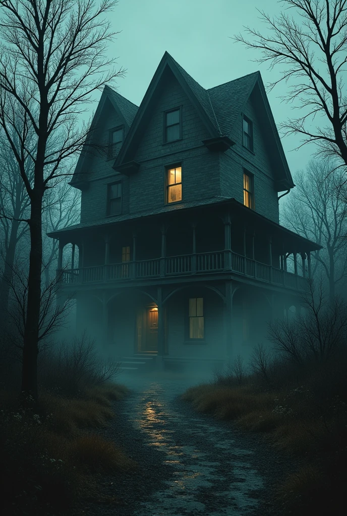 Horror house with men
