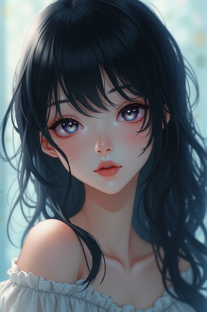 Anime girl black hair 
