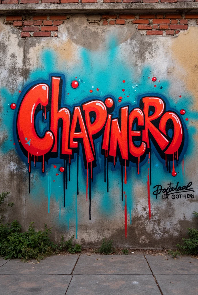 Graffiti that says "Chapinero" that it be more urban
