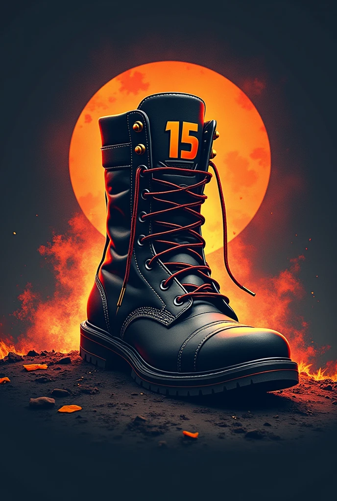 Art for shirt calls on the boot with a 15 written Márcio has arrived