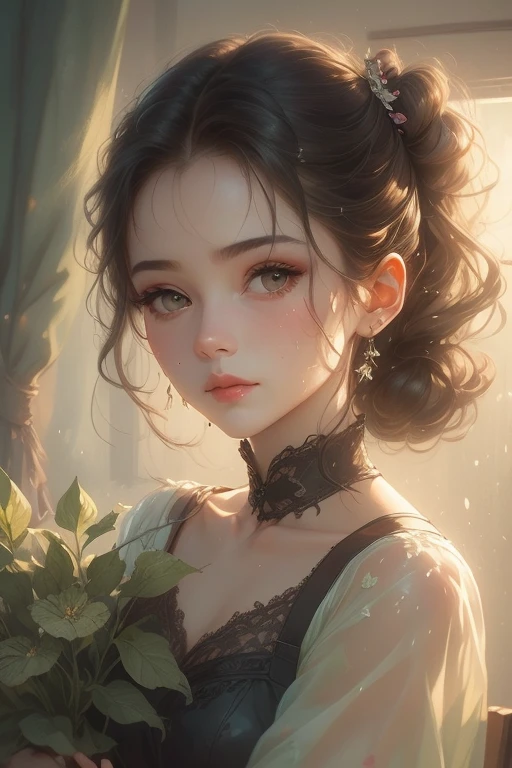 Big eyes、Black Room、Stained Glass Windows、Rose vase、Lace curtains get my whole body wet in the middle of the night、Excited expression、Dark Gothic Makeup、Dark Metal、Large margins、Uneven double layer structure、Eyes are prone to blackening、Long eyelashes、cute、
Girl in a stone room、Gothic dress with collar、Twin tailsヘア、Beautiful and detailed、Beautiful and delicate lips、High resolutionの顔、Long eyelashes、Structure of the film、(Highest quality)、4K、8k、High resolution、masterpiece:1.2)、Super Fine、Moisturized Skin、Sweaty、Trance、Embarrassing、Masochistic、blush、Embarrassing、Trance expression、Soaking wet。Portrait of Vanellope from Wreck-It Ralph、Twin tails、Watercolor