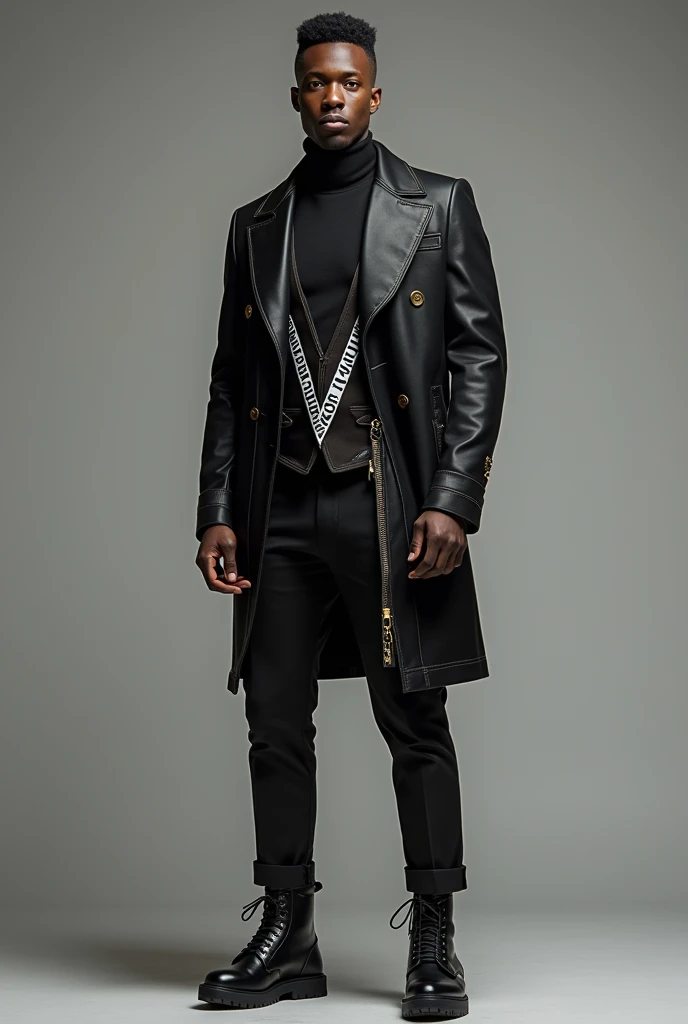 Make a suit with the vlone symbol in the middle of the Vlone brand suit , make vlone writing, MAKE A SUIT make a man wearing it 