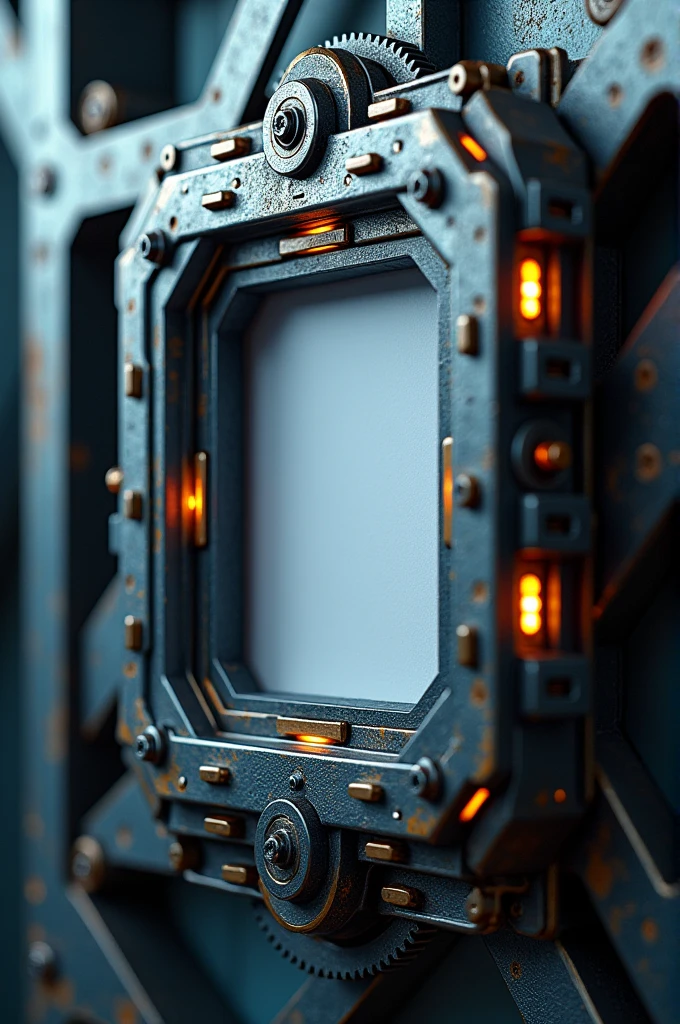 A profile picture frame themed around industrial technology