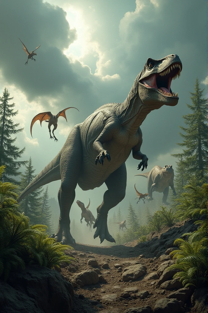 dinosaur、Multiple、Rampaging