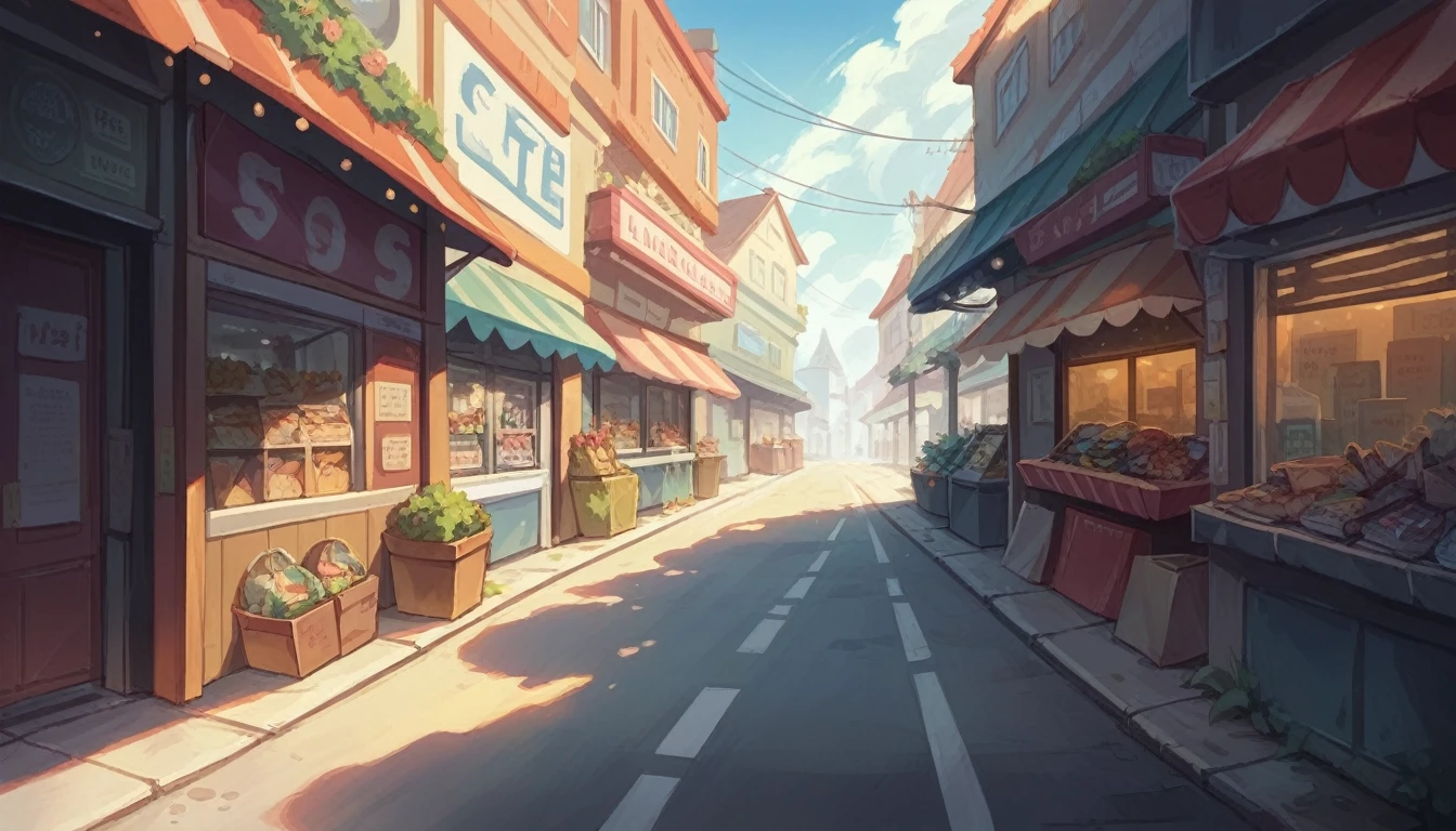masterpiece, A street lined with cute miscellaneous goods stores, , Fantasy