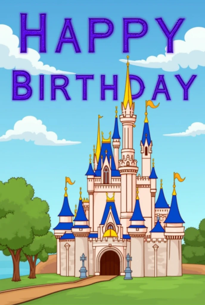 Create a &#39;Happy Birthday&#39; image with Disney font.