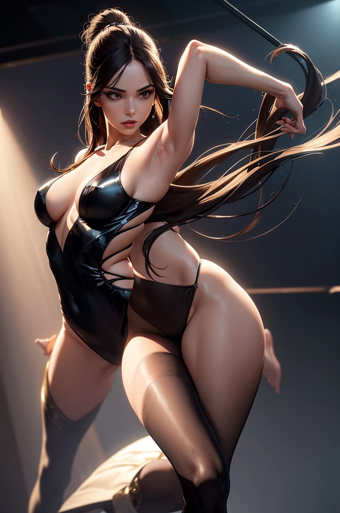 Jessica Alba, nude, standing inside a crowded ballroom, character portrait, 4 9 9 0 s, long hair, intricate, elegant, highly detailed, digital painting, artstation, concept art, smooth, sharp focus, illustration, art by wlop, charlie bowater and alexandra fomina