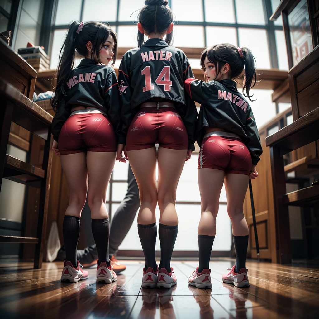 ExtremelyDetailed (((Athletes Team Kawaii Kids in a row:1.4))), Childish perfect face, Reflective Eyes, Detailed(Delicate Clothing textures), Corrected Leg to Foot Line, Corrected Perfect Hand, Dynamic Joyful Expressions LifeLike Rendering, ((Specular Reflection:1.28)), TopQuality 8K Ultra-detailed masterpiece (ProfessionalPhoto:1.37)(Acutance:0.8),(Luminism:1.22),