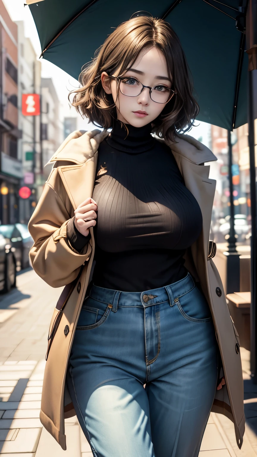 (最高qualityのディテール)、Realistic、8K Ultra HD、High resolution、(One Girl:1.2),(Glasses、Fatal Beauty,Attractive beauty) ,(A supple and powerful physique),(Sensual charm),(Mysterious charm:1.1),(Big Breasts、Captivating silhouette),The 超detailedな、高qualityのテクスチャ、複雑なdetailed、detailed、非常にdetailedなCG、高qualityの影、detailed 美しく繊細な顔、detailed 美しく繊細な目、Written boundary depth、Ray Tracing、20th Generation、Cute K-Pop Girls、(The Face of Ulzan in Korea)、Thin face、(Urzan-6500-v1.1:0.6)、PurerosFace_v1、Glowing Eyes、Perfect body、 Viewer Display、(最高qualityのディテール:1.2)、Realistic、8K Ultra HD、High resolution、Close-up of a woman, realistic girl rendering, 8k artistic german bokeh, Enchanting girl, Real Girls, Gurwitz, Gurwitz-style artwork, Girl Roleplay, Realistic 3D style, cgstation Popular Topics,, 8K Portrait Rendering,(truth,truth:1.4),(Sparkling eyes girl:1.2)、Best image quality, 最高quality, Realistic, 超detailedな, Realistic, 4K 8K Ultra HD Full Color RAW Photos, Fujifilm(Medium format), Hasselblad, Carl Zeiss, Incredible dynamic range photography(utility_art:Smooth-768:1.1),High resolution, High pixel count, 明確なdetailed, Clear images, Natural color reproduction, Noise Reduction, High fidelity, quality, Software Improvements, Upscaling, Optimized Algorithms, Professional-level retouching,
1. Oversized coat:
The coat is、Choose an oversized design that covers from shoulders to knees.。Color is classic navy or black、or warm khaki or beige, hang on.、Choose colors that match the season。
2. Knitted sweater or turtleneck:
To protect yourself from the cold、Knitted sweater or turtleneckを選択してください。Match the texture and color of the knit to the coat.。
3. Wide leg pants:
For pants, Choose a wide-leg design、Combines ease of movement and style。Denim in dark tones or black trousers will look good.。
4. Knee-high boots:
What is included in an oversized coat、足首からふくらはぎまでカバーするKnee-high bootsとの組み合わせ。Boots are black or dark brown and chic.、Gives a stylish impression。
5. accessories:
シンプルなゴールドまたはシルバーのaccessoriesを選択してください、Add elegance to your outfit。for example、Long necklaces and large earrings are recommended.。
6. Handbags:
Handbags、Choose a color that matches the tone of your outfit.。Shoulder bags and tote bags are convenient and stylish。
7. Compensateと髪型:
Compensate, Choose natural colors that flatter your skin。Wavy Hair、By creating loose curls、Appeal to softness。